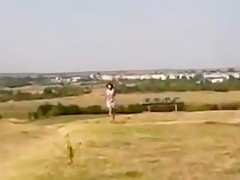 Brunette loves to ride and suck dick outdoor