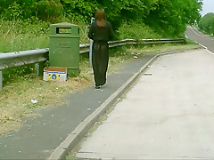 Cath in a see through skirt