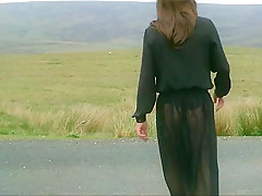 Cath in a see through skirt