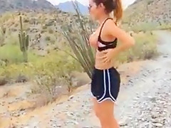 Jogging nude in public