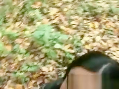 Cute Hooker Sucking Cock In The Forest