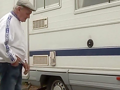 French slut gang banged outside