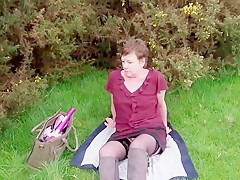 Small Titted Milf Suzy public masturbation and strip