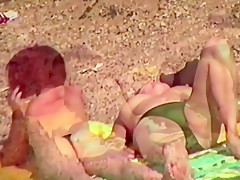 Biggy and Kati on a Beach