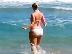 White bikini.