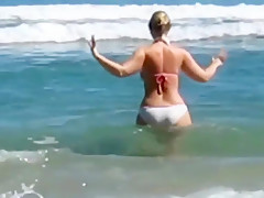 White bikini.