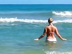 White bikini.