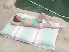 anal brunette outdoors with small tits