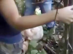 Dogging interracial with mature