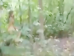 Sexy girlfriend loves to roleplay to blow in the forest