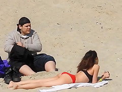 Butt admiration on the beach