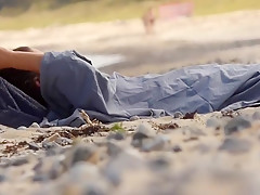German beach milf