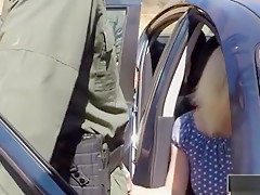 Cute Amateur Blonde Babe Marilyn Moore Fucked At The Border