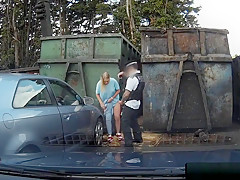 Uk Slut Drilled By Uniformed Cop Outdoors