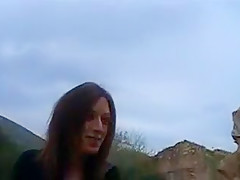 Guide touristique encule une brunette