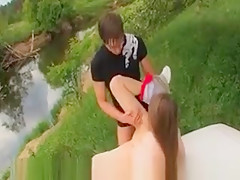 20yo Russian Girl Fucked On The Car