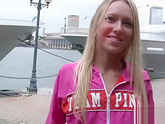 Saucy Tina Strips Down In Public