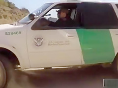 Brunette Babe Detained And Gets Banged By Border Patrol