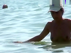 Sexy Brunette Hot Nudits Beach Babe Voyeur Video