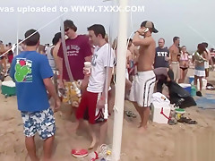 Raunchy Hotties Have Fun At The Beach