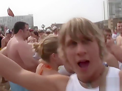Raunchy Hotties Have Fun At The Beach