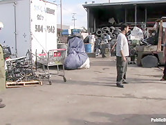 Julie Night - Fisted And Fucked In The Junkyard - PublicDisgrace