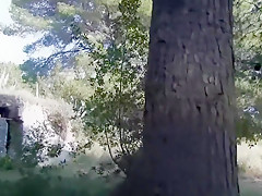 Goerges de la jungle baise une brunette sur la plage