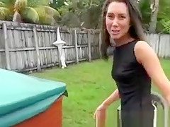 Brunette Beauty London Lynn Outdoors Blowjob And Fuck