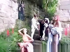 Victorian Ebony Beauty Sucks A White Mans Bone Outdoor