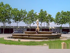 Spanish Hottie Gangbanged In Public