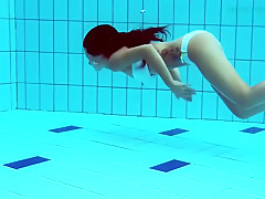 Hot Tits And Shaved Pussy Underwater