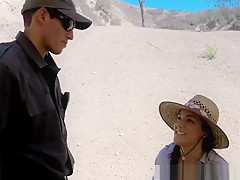 Female Police Officer And Strapon Cop Sweet Brown-haired Pai