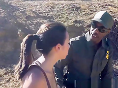 Blonde Interracial Police Latina Babe Fucked By The Law