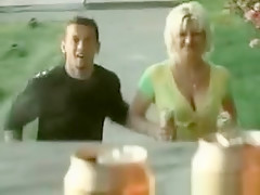 Sexy Blonde Milf Sucks Stiff Cock