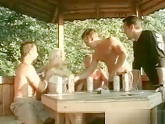 Sexy Blonde Milf Sucks Stiff Cock