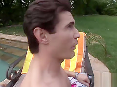 Two Big Cocks For A Cute Teen