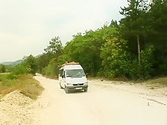 Cum For Cover Outdoor sucking and fucking in this public cum orgy