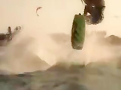 Three Playmates Go Naked Kite Surfing