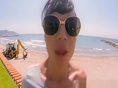 Huge Tits And Ass Babe Public Flash