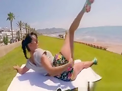 Huge Tits And Ass Babe Public Flash