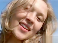 Beautiful Horny Little Angel In Big Empty Field