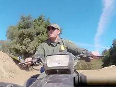 Naughty Hottie Riding Cock Outdoors