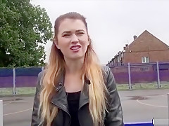 Brunette Misha Cross Receives Cash For An Outdoor Sex