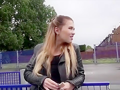 Brunette Misha Cross Receives Cash For An Outdoor Sex