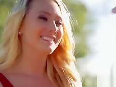 Lesbians Aj Applegate And Mia Malkova Kiss And Lick Outdoors