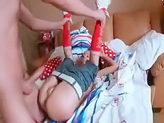 Great Brunette Teen Rina Blows Stiff