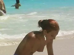 A stimulating nude beach spy cam footage
