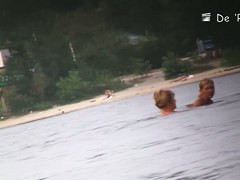 Beach spy cam records amateur people absolutely nude