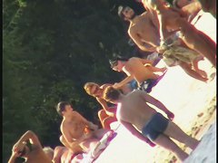 Nude beach sexy girls craze voyeur video