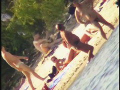 Nude beach sexy girls craze voyeur video